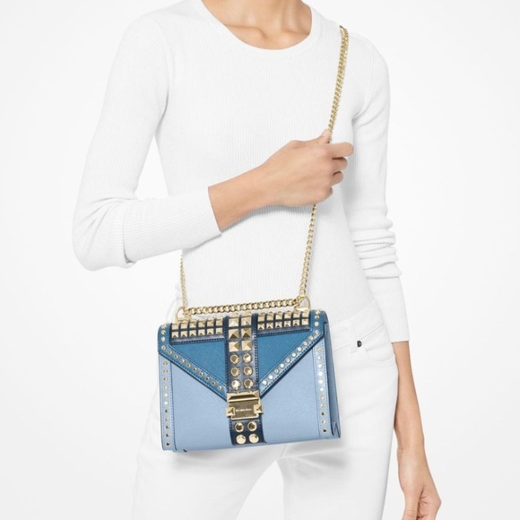 NEW Michael Kors Whitney studded chain strap Bag - Picture 8 of 8